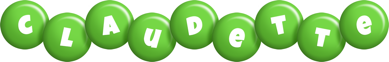 Claudette candy-green logo