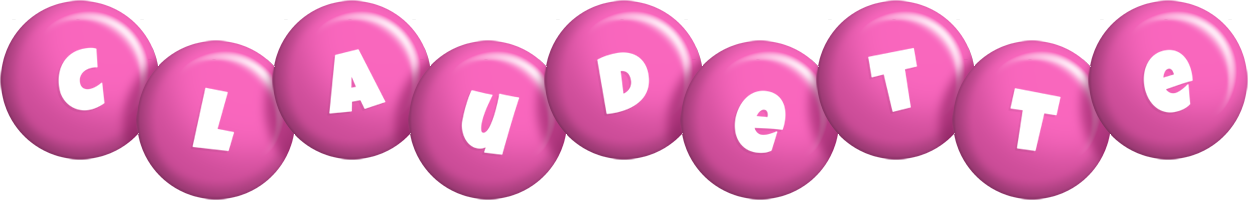 Claudette candy-pink logo