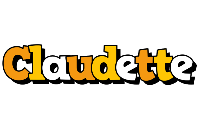 Claudette cartoon logo
