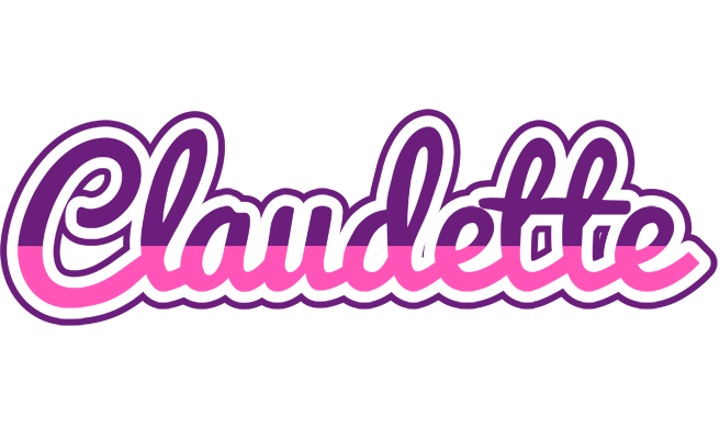 Claudette cheerful logo