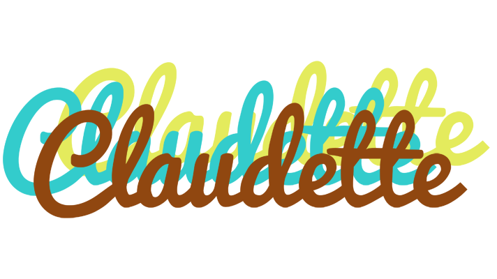 Claudette cupcake logo