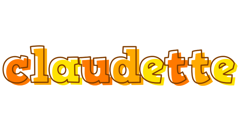 Claudette desert logo