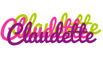 Claudette flowers logo