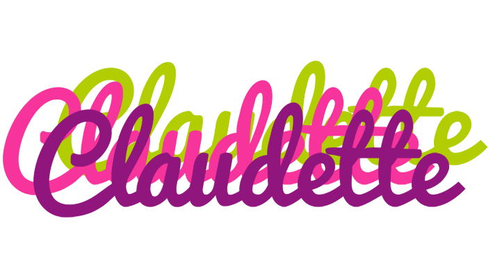 Claudette flowers logo