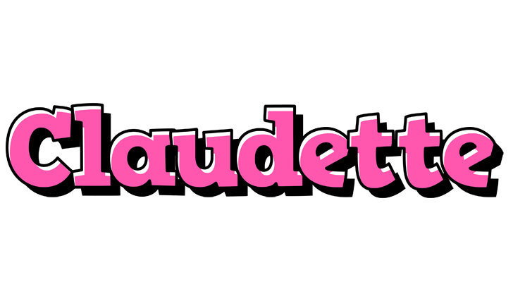 Claudette girlish logo