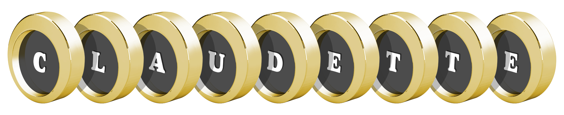 Claudette gold logo