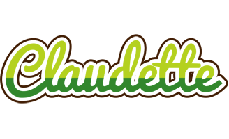 Claudette golfing logo