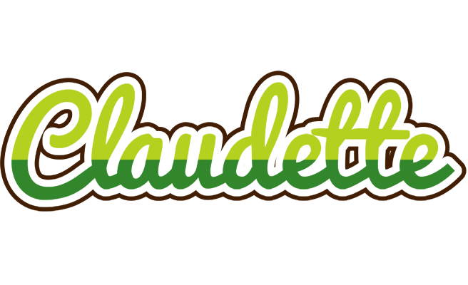 Claudette golfing logo