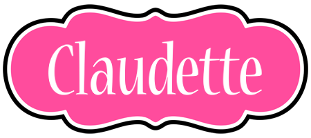 Claudette invitation logo