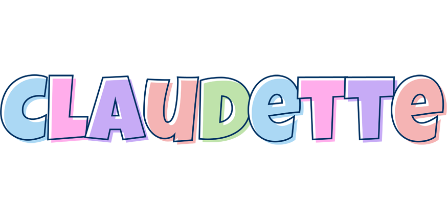 Claudette pastel logo
