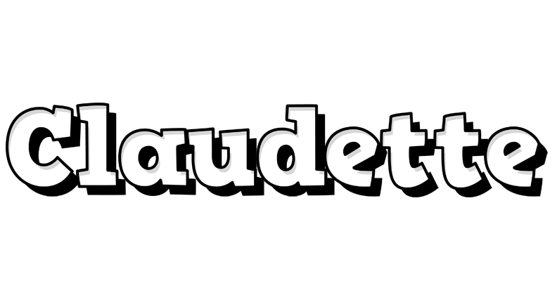 Claudette snowing logo