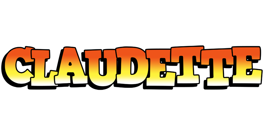 Claudette sunset logo
