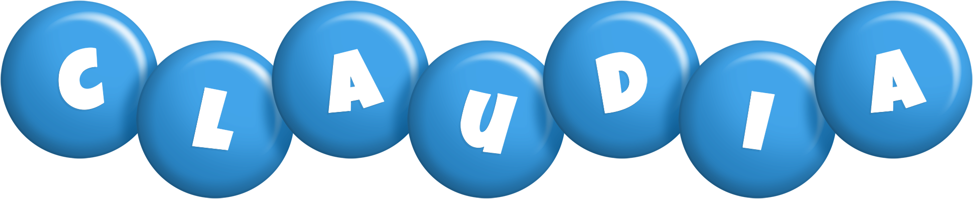 Claudia candy-blue logo