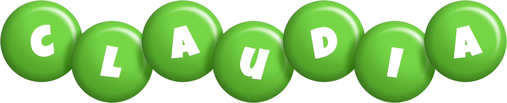 Claudia candy-green logo