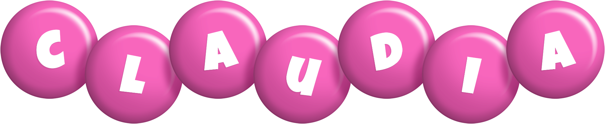 Claudia candy-pink logo