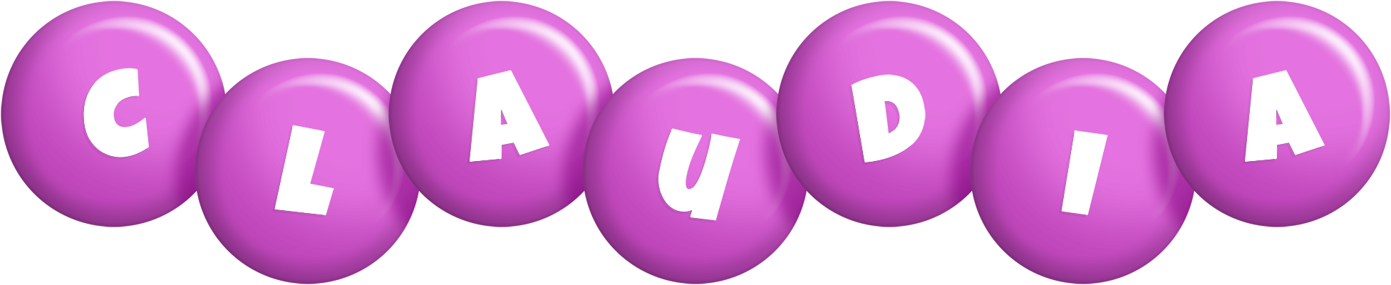 Claudia candy-purple logo