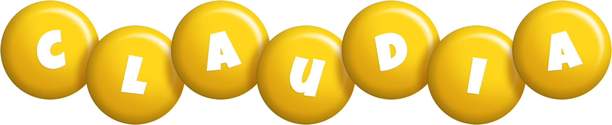 Claudia candy-yellow logo