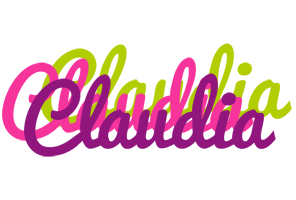 Claudia flowers logo