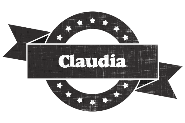 Claudia grunge logo