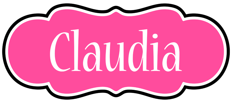 Claudia invitation logo