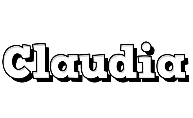 Claudia snowing logo