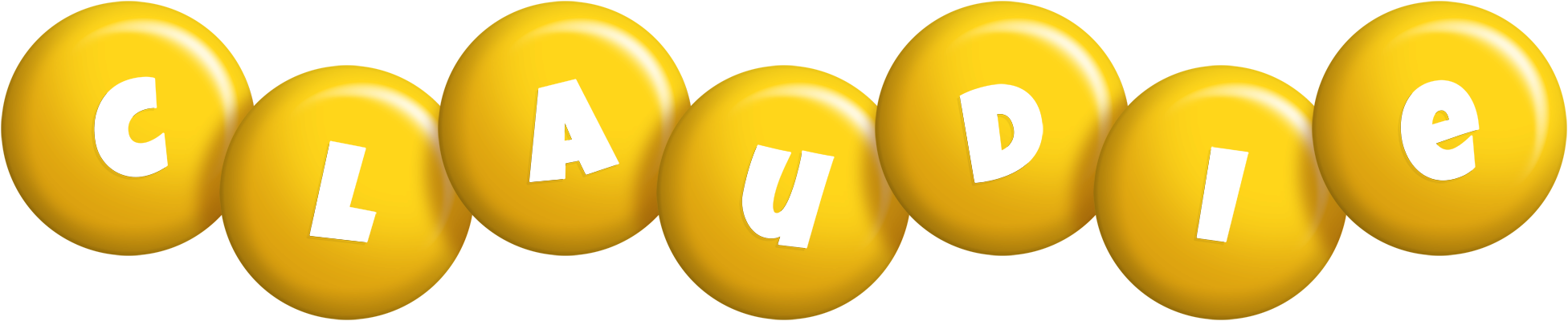 Claudie candy-yellow logo