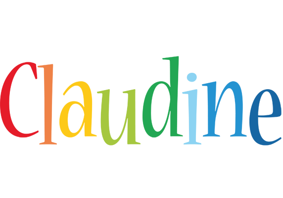 Claudine birthday logo