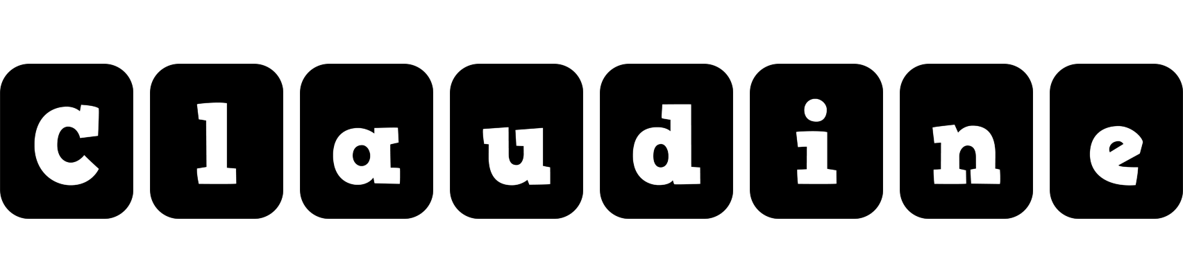 Claudine box logo