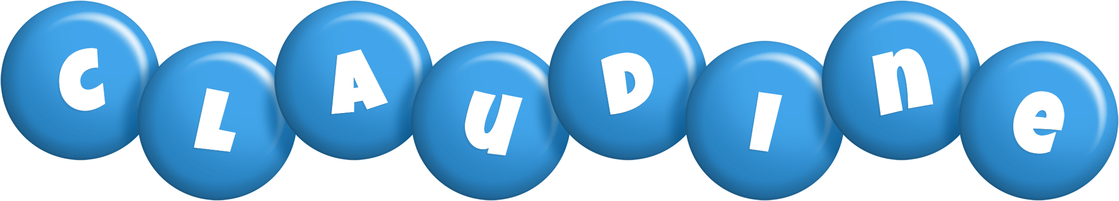 Claudine candy-blue logo