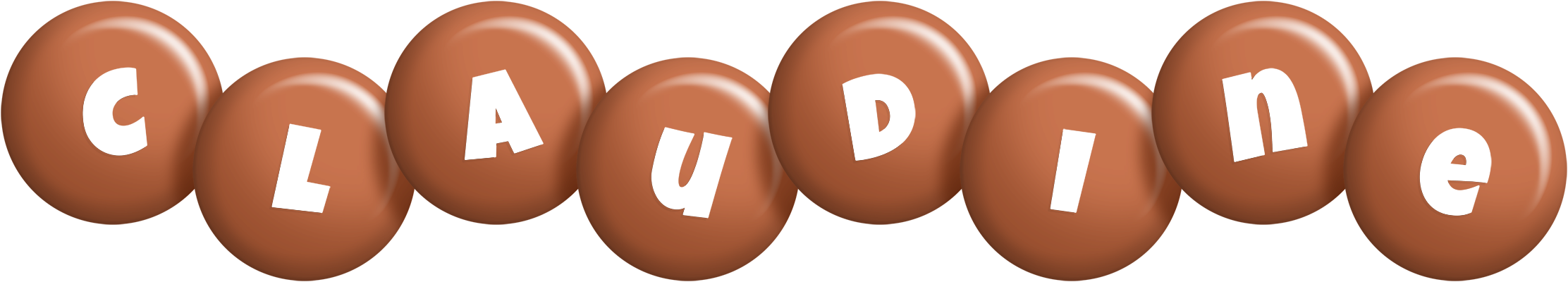Claudine candy-brown logo