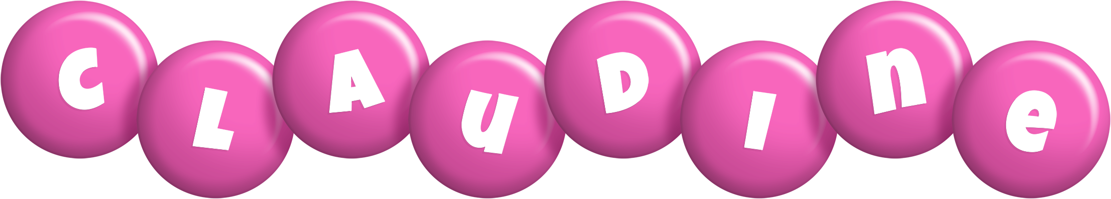 Claudine candy-pink logo