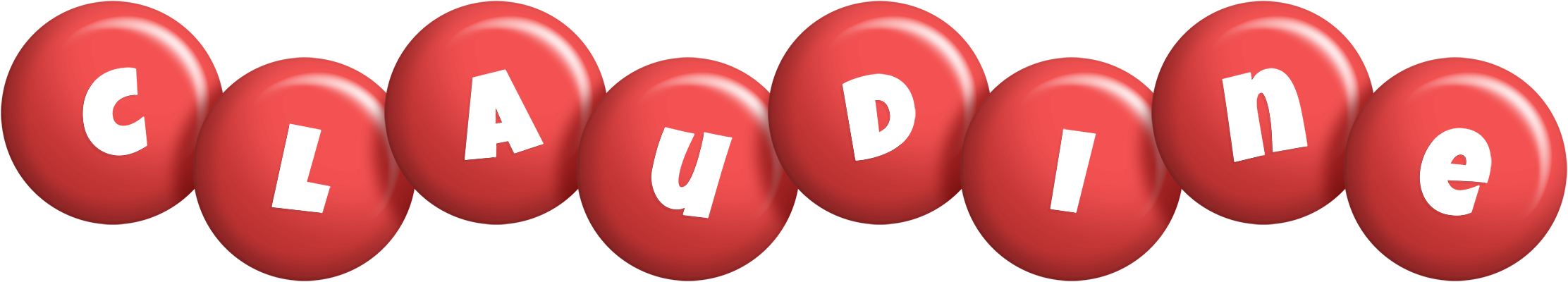 Claudine candy-red logo