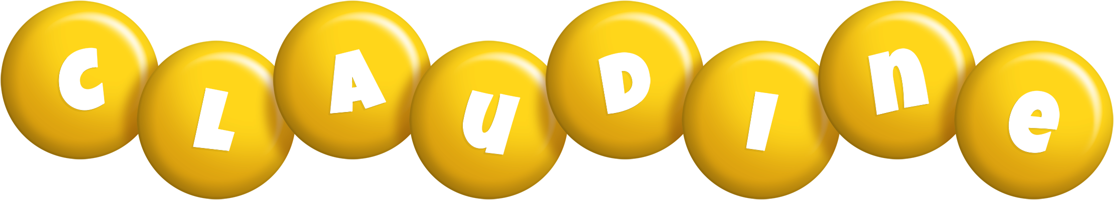 Claudine candy-yellow logo