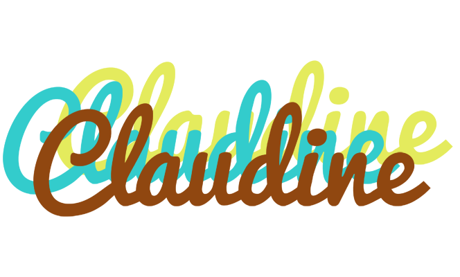 Claudine cupcake logo