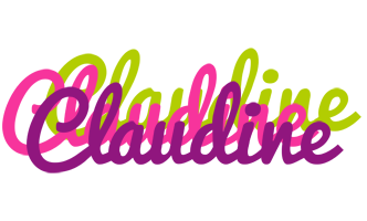 Claudine flowers logo