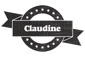 Claudine grunge logo