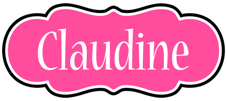 Claudine invitation logo