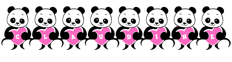 Claudine love-panda logo