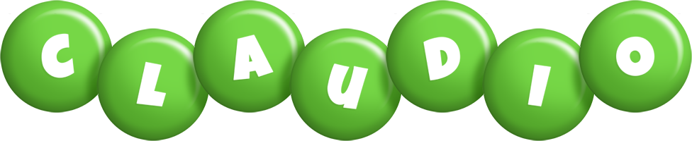 Claudio candy-green logo