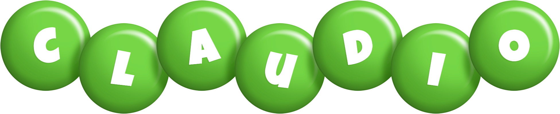 Claudio candy-green logo