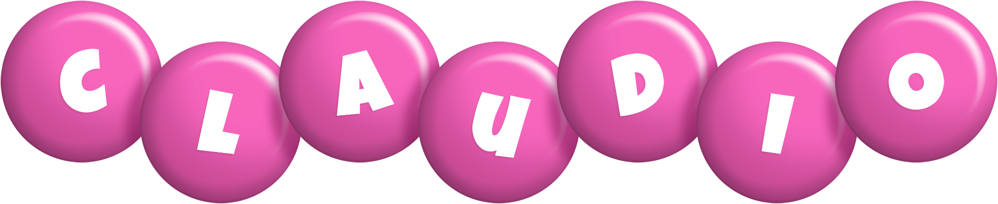 Claudio candy-pink logo