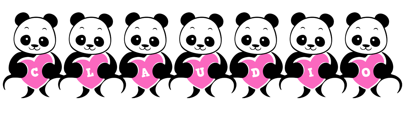 Claudio love-panda logo