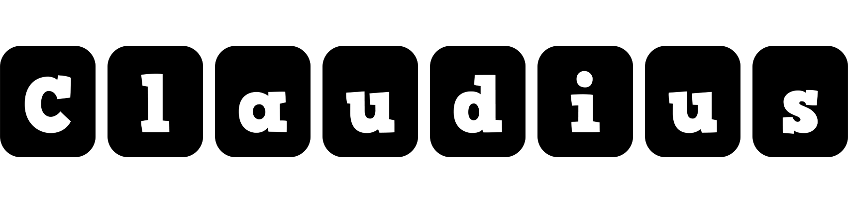 Claudius box logo