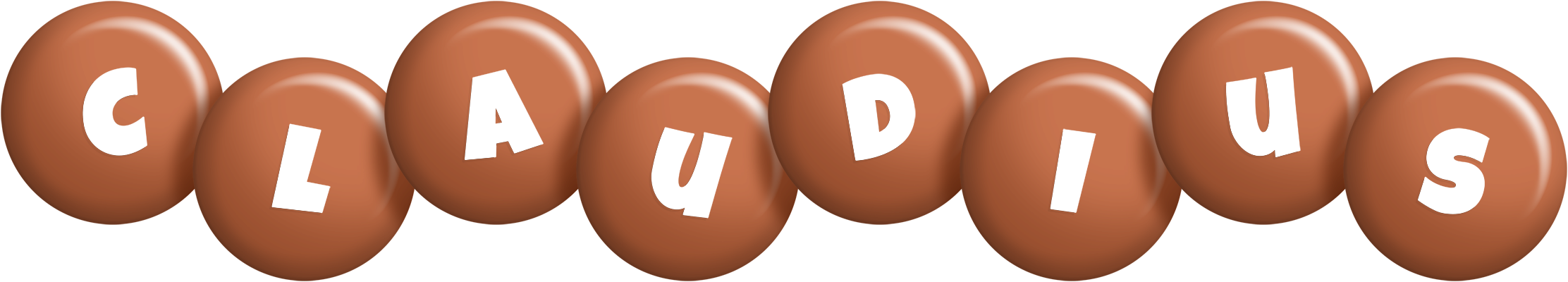 Claudius candy-brown logo
