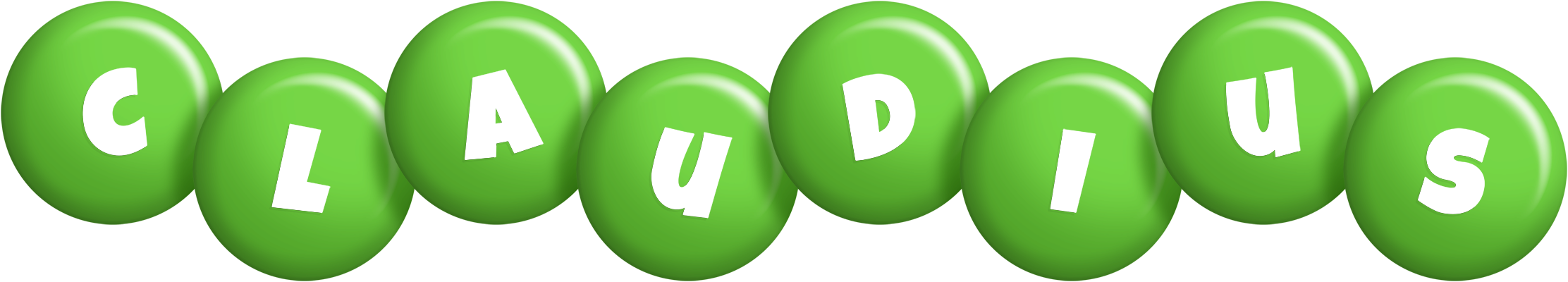 Claudius candy-green logo