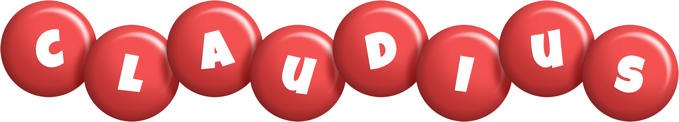 Claudius candy-red logo