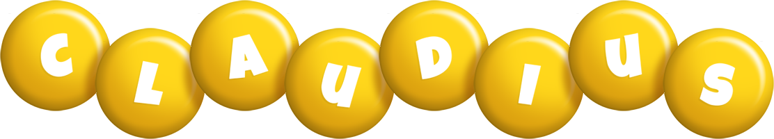 Claudius candy-yellow logo