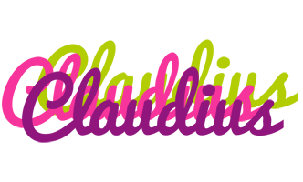 Claudius flowers logo