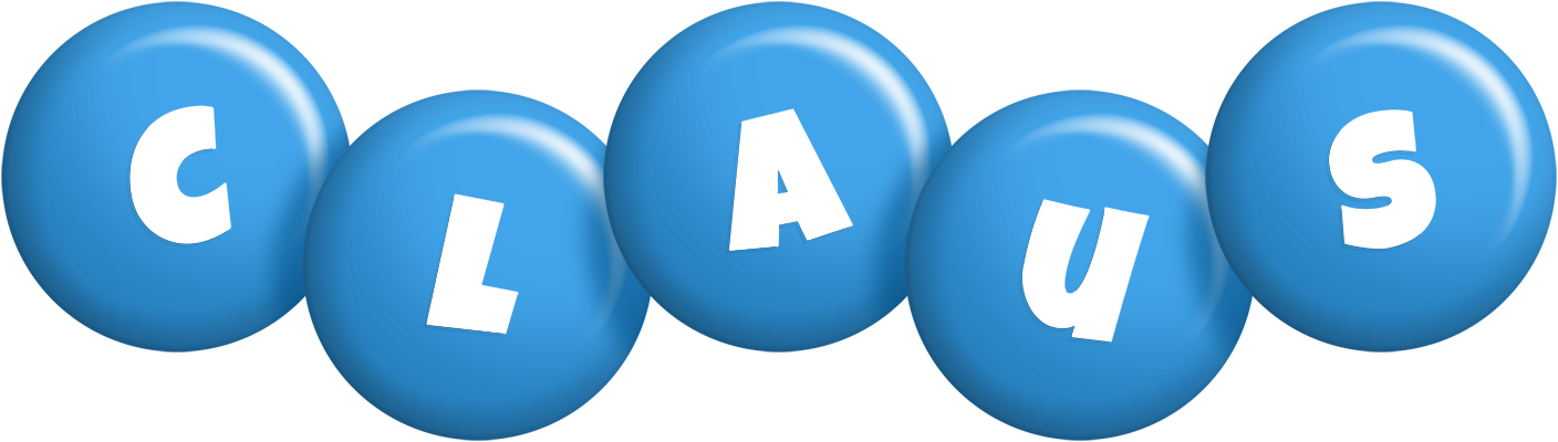 Claus candy-blue logo