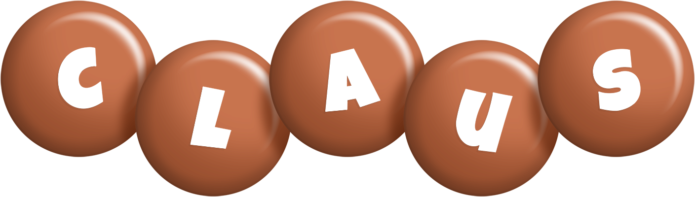 Claus candy-brown logo